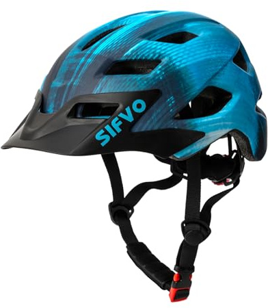 Kids Helmet, SIFVO Kids Bike Helmet Boys and Girls Bike Helmets with Cool Visor Helmet for Kid 5-14, Kid Bike Helmets Youth Bike Helmet Adjustable & Lightweight 50-57cm