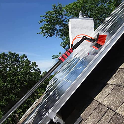 XINGSHANG Wash Spazzolone Kit Spazzola Vetri 3.6M-11M Pulizia Pannelli fotovoltaici e solari Automobili Caravan Truck Camper e Autobus Autolavaggio Spazzola per Acqua,per Camion Automobili (36FT/11M)