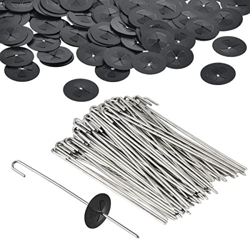 HOMTOO 100 Packs Solar Panel Guard Clip, Animal Guard Fastener Clips, Solar Panel Wire Mesh Clips for Solar Panel Bird Wire Pigeon Fence, 25 mm
