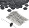 HOMTOO 100 Packs Solar Panel Guard Clip, Animal Guard Fastener Clips, Solar Panel Wire Mesh Clips for Solar Panel Bird Wire Pigeon Fence, 25 mm
