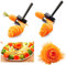 BESTonZON Gemüseschneider Karottenwickler -Schäler Karottenspirale Shred Slicer Wurzelgemüse Slicer Sharpen Garnierwerkzeug Für Die Küche Schwarz Gemüseschäler