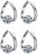 Wunderschöne Lymphvity MagneTherapy Germanium Ohrringe, Flysmus Halolux Lymphvity Germanium Ohrringe, Lymphdrainage Ohrringe zur Gewichtsreduktion (2*Silver)