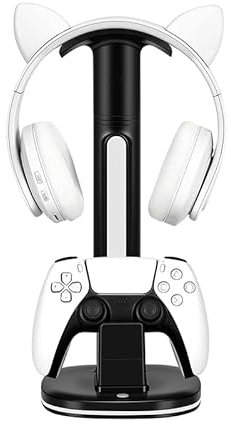 Station d'accueil de chargement de manette pour PS5 et écouteurs, station d'accueil de chargement de manette de jeu à double USB, station d'accueil de chargement de manette