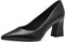 Tamaris Damen Pumps Leder Blockabsatz bequem; Black Leather, EU 40