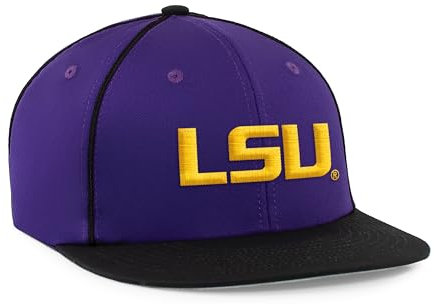 Pacific Headwear Unisex-Erwachsene LSU Tigers Team Flatbill Cap Verschluss, Gold/Weiß, Einheitsgröße