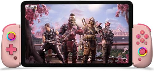 arVin Mobile Gaming Controller for iPad/Tablet[Within 5-10] Phone Game Controller for iPhone/Android with RGB Hall Effect Joystick/Turbo/6-Axis Gyro/Vibration/Support Streaming on Xbox/PS4/PC Console