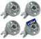 4 Pieces of Wheels for Dishwasher Basket with the Original Code 00028021 00066321 00152111 00424717 482000084776 7028021 C00247530 for Bosch for Siemens - Warranty 10 Years - MONTERAL