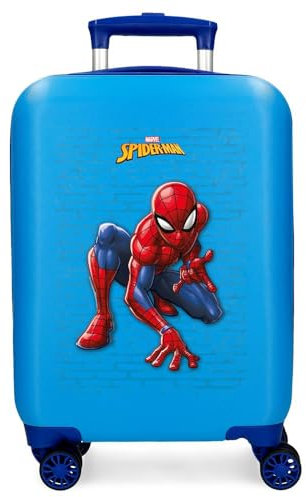 Disney Spiderman Vigilant-Gepäck – Kindergepäck, Jungen, Vigilant-Handgepäck mit seitlichem Zahlenschloss und 4 Rädern ist aus ABS gefertigt, einem stabilen und leichten Material.