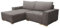 MEBLE-LUX - Ecksofa Cord Mit Schlaffunktion Und Bettkasten Sven I L-Form 235cm Breit I Eckcouch Mit Federkern I Linke Ottomane Sofa Grau