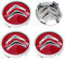 Nabendeckel 60mm für Citroen C1 (Bj.2005-2013),Radnabenabdeckung Set ABS Kunststoff Aluminium Nabenkappen für Felgen Radnaben Felgendeckel Felgenkappen
