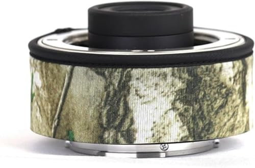 CHASING BIRDS Camouflage Waterproof Lens Coat for FUJIFILM Teleconverter 1.4X 2.0X Rainproof Lens Protective Cover (Yellow Tree Camouflage, XF 2.0X (XF2X TC WR))