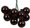 Kaemingk Weihnachtskugeln am Draht Glas 2cm x 12 Stück Spiegelbeeren glänzend - kleine Dekokugeln - Christbaumschmuck & Weihnachtsdeko - Schwarze Trüffel