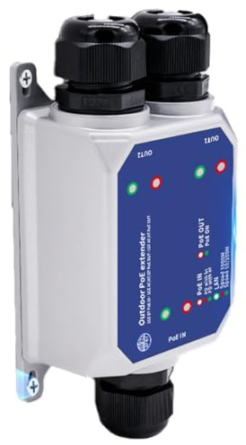Gvvsjgdbis 3 Port Gigabit PoE Extender Outdoor IP67 Waterproof 1 to 2 1000M POE Repeater IEEE802.3af/At/Bt PlugandPlay 48V 120W