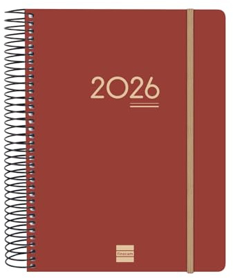 Finocam - Terminkalender Ikon 16 Monate 2025 2026 1 Tag pro Seite September 2025 - Dezember 2026 (16 Monate) Bordeaux International