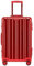 Aluminium Reisekoffer Bordkoffer Hartschalen-Koffer Trolley Rollkoffer Handgepäck Teleskopgriff, TSA, 4 Rollen(Rot,S)