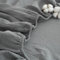 Gezu Muslin Spannbettlaken 160x200cm Grau Anthrazit Antibakteriell Spannbetttücher Kühlende 100% Baumwolle Muslin Boxspringbett Bettlaken Leintuch Spannbetttuch 160x200 für Hohe Matratze bis 10-30cm