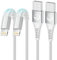 Câble iPhone, Chargeur iPhone [1m+1m/Lot de 2] Cable Chargeur Lightning Certifié MFi Nylon Tressé Fil Chargeur iPhone Rapide Cordon Compatible avec iPhone 14/13/12/11/Pro Max/XS/XR/X/8/7/6s/6,iPad