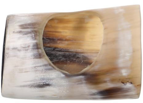 HEATSHAKING Wikinger Trinkhornständer Sockel Aus Robustem Horn Vintage Ausstellungsständer Für Trinkhörner Bar Dekoration