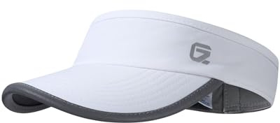 GADIEMKENSD Reflektierendes Sonnenvisier für Damen, UPF 50+, leicht und atmungsaktiv für Laufen, Tennis, Golf, Outdoor-Sportarten
