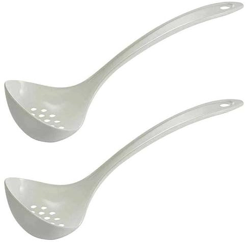 GUHPZA Cucharones Coladores De Nailon De 11, Blancos, Juego De 2. Cucharones para Cocinar, Cucharas, Utensilios De Cocina, Utensilios De Cocina, Herramientas Y Aparat
