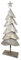 Riffelmacher Deko Weihnachtsbaum mit Stern | Metall Gold Antik matt | 37,5×12,5×88,5 cm | Elegante Weihnachtsdeko stehend | 12586