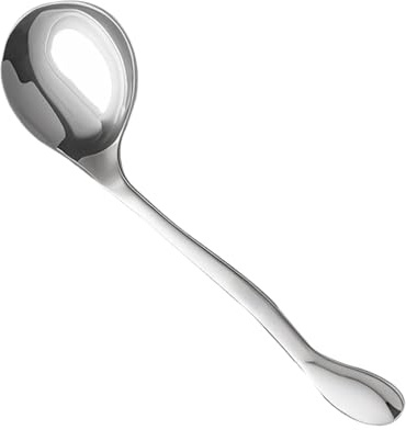 Feeding Spoon - For Ergonomic Feeding 19 x 4.2 cm | Curved Head Spoon 304 Stainless Steel for Elderly Patients Rehabilitation Use for Hand Disorders | Ada