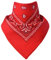 Miobo Bandana, Kopftücher, Halstücher, Halsband, 100% Baumwolle, Paisley Rot 55x55cm