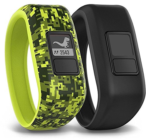 Garmin Vivofit Jr. Tracker with 2 Bands, Digi Camo and Black