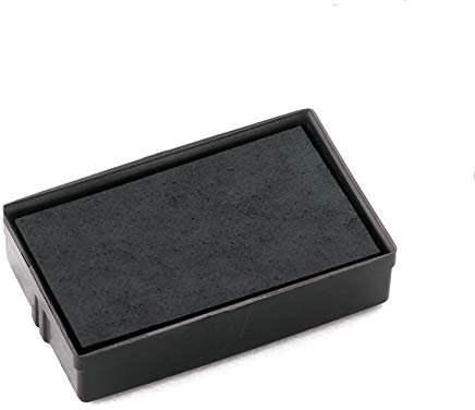 Stempelkissen Schwarz für Stempel,2 Packungen Austauschbare Stempelkissen für Personalisierte Stempel 3 Linien, 38 x 14 mm