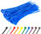 Gocableties Blue Cable Ties, 200mm x 4.8mm, Pack of 100, 8 Premium Nylon Zip Ties, Multi-Purpose Plastic Tie Wraps, Secure Self-Locking Mechanism, for Home, Garden, Office and DIY