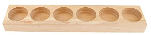 SM SunniMix Ätherisches Öl Halter, Holz Anzeige Aufbewahrungsbox ätherische öle Nagellack Liquidflaschen, für Reise & Präsentationen, Holz, 6slots 15ml