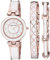 Anne Klein Damen-Armbanduhr und Armband-Set mit Premium-Kristallakzenten