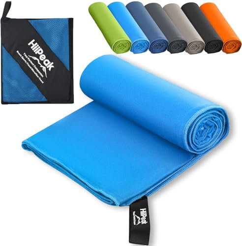 HiiPeak Toallas Microfibra Gimnasio Grandes, Toalla Gimnasio Compactas y de Alta Absorción | Toalla Gym Hombre, Mujer | Ideal para Gimnasio, Viajes y Piscina | Mantenimiento Fácil
