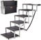 ONVAYA® Hundetreppe faltbar | Hunderampe Einstieghilfe für Autos oder hohe Betten | klappbare Haustiertreppe | stabile Hundeleiter | praktisch & leicht | für bis zu 60 kg (6 Stufen)