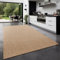 TT Home Teppich Für Outdoor Küchenteppich Balkon Terrasse Unifarbenes Design Modern, Farbe: Natur, Größe:120x160 cm