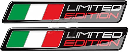 JDDRCASE Motorrad Limited Edition 3D Italia Flag-Aufkleber Compatible with Piaggio Vespa GTS GTV LX Sprint Primavera 50 125 150 200 250 300 300ie (Farbe : Natural)