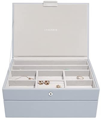 Stackers Lavender Classic Jewellery Box, Set of 2
