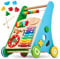 Balinco – Lauflernwagen Baby aus Holz 3-in-1 ab 6 Monaten – Lauflernhilfe mit Musikspielzeug, Lernfunktionen & Motoriktraining – Gehhilfe mit Xylofon & Steckformen – Babywalker Mädchen & Jungen