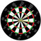 HOMSFOU Wanduhr Board Wall Clock Nicht Tickende Batteriebetriebene Hanguhr Game Darts Brett Wandkunst für Schlafzimmer Cottage Dekoration Batterie 12 Zoll ß ß ß ß Wanduhr ß