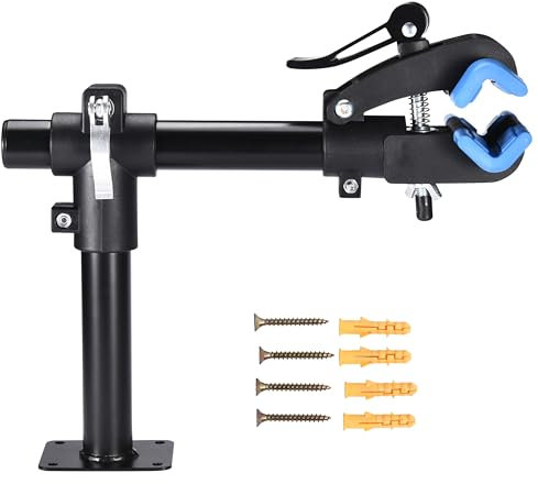 Pro-Bike Tool Support de réparation de vélo – Support de travail de vélo pour réparation et entretien à domicile – Pince de support de travail mécanique réglable en aluminium – Capacité de charge de