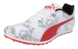 PUMA Evospeed Star 8 Junior Turnschuhe, Black White Red, 38.5 EU