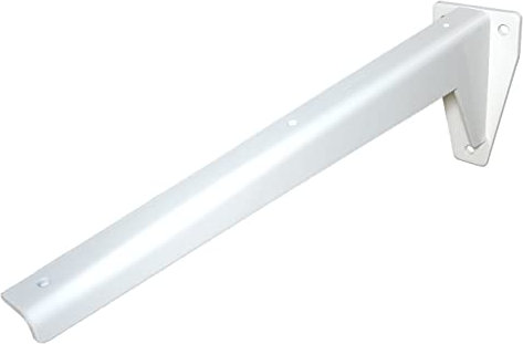 Sunload Regalbodenträger Schwerlastträger L-Profil Konsole Stahl verzinkt pulverbeschichtet (380mm weiß)