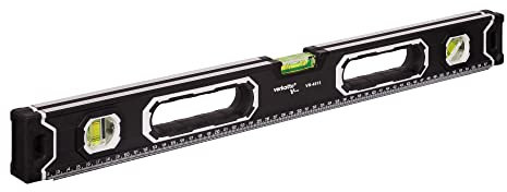 MIVOS - Aluminium Wasserwaage 60cm mit Magnet System und Aluminium-Gehäuse - Magnetische Wasserwaage mit 3 Libellen - Hohe Genauigkeit - Magnetwasserwaage - Maximale Präzision