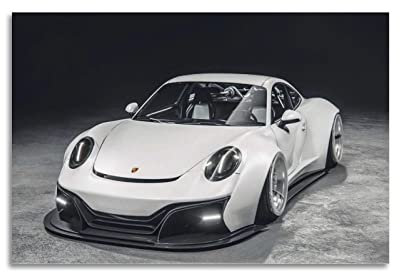 HALOUB Sportwagen-Poster für 911 RWB Supercar JDM Auto dekorative Malerei Leinwand Wand & Kunstbild Druck Familie Schlafzimmer Dekor 60 x 90 cm