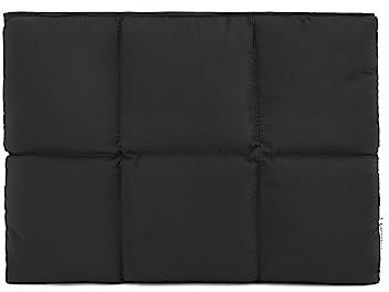 Canvaslife Puffy Laptophülle 13 Zoll 13.5 Zoll, Gesteppte Puffer Laptophülle für Frauen, Kissenbezug kompatibel mit 12.9 Zoll, 13.5 Zoll und 12.5 Zoll,13.3 Zoll Laptop (Schwarz)