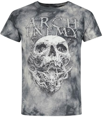 Arch Enemy The Virus Männer T-Shirt grau Band-Merch, Bands, Totenköpfe M