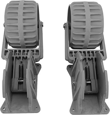 Ruote per Gommone da 2 Pezzi Ruota di Lancio Facile da Montare per Kayak con Zattera per Gommone