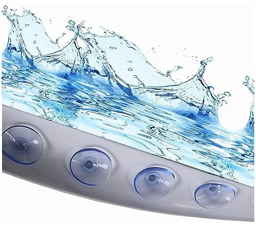 Shower Threshold Water Dam Barrier Shower Door Bottom Seal Strip, Collapsible Shower Floor Water Barrier Suction Cup Shower Splash Guard Removable Seal Strip for Bathroom(Size:80cm/31in)