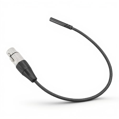 Câble Stéréo 3,5 Mm vers XLR Femelle, Câble Adaptateur Mini Jack Symétrique vers XLR pour Son de Microphone avec Connecteurs Plaqués Or, Excellente qualité Sonore