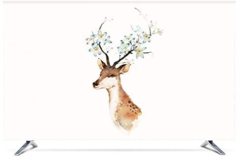 ELTOX Funda TV Exterior,Funda para Televisor 19 - 80 Cubierta de capucha decorativa de 22 pulgadas de 75 pulgadas para PC de televisión de pantalla impermeable (Color : Picture, Size : 28 inch)